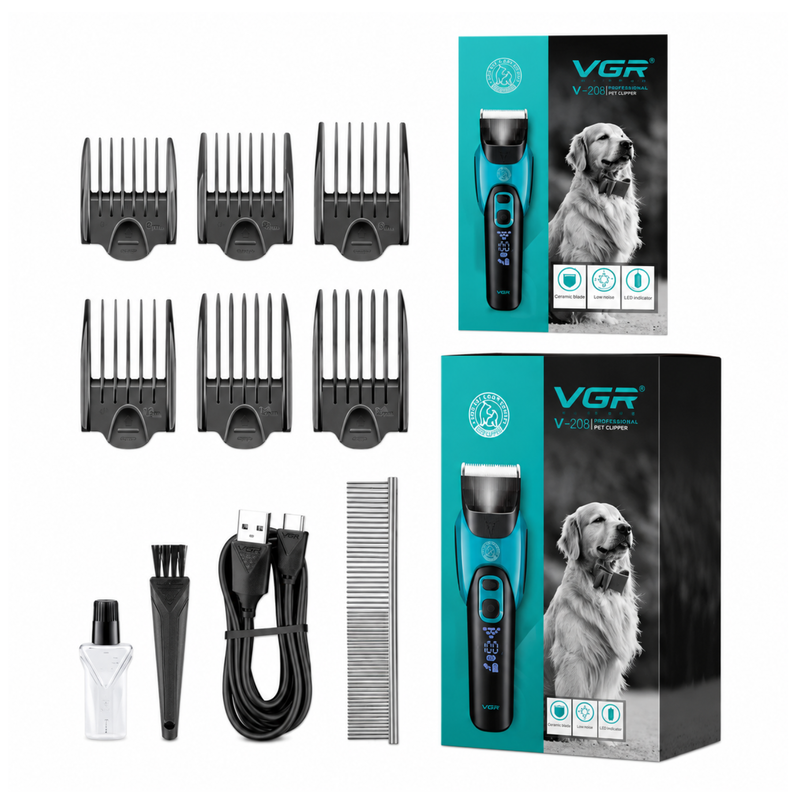 Cortadora Profesional para Mascotas VGR V-208 Verde