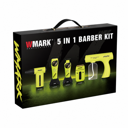 WMARK NG-8637KIT Kit Profesional 5 en 1 para Barbero Verde