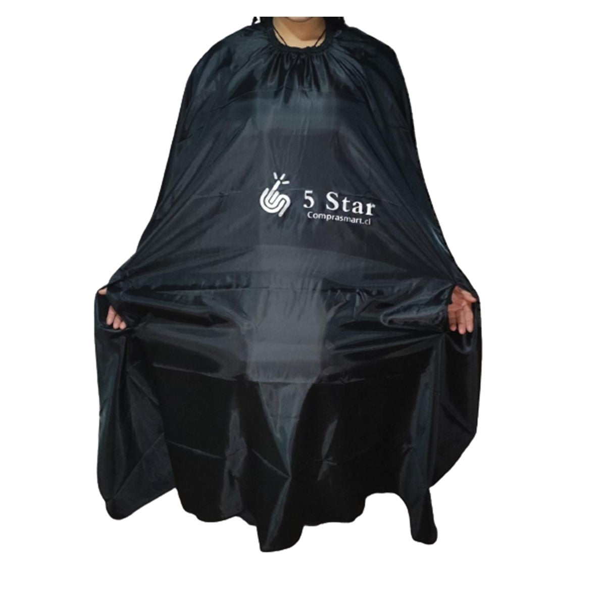 Capa Corte Tintura Peinador 5 STAR Peluquería Profesional NEGRO
