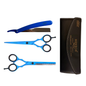 Set Henbor Tijeras Microdentada con Navaja y Estuche