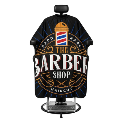 Capa Cuello de Goma BarberShop Color Negro
