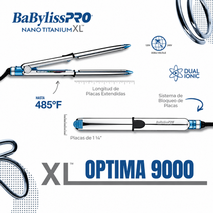 Plancha BabylissPRO Optima 9000 XL 32 mm Profesional