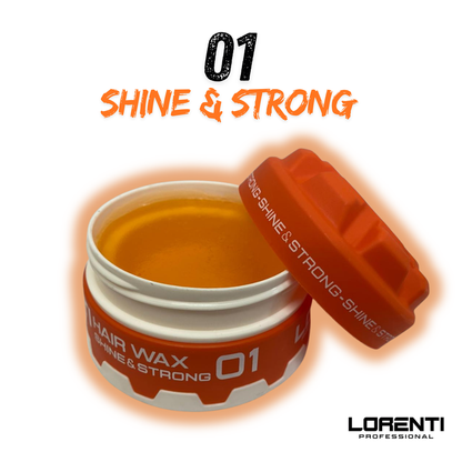 Lorenti cera para cabello 01 brillo y fuerte 150 ML