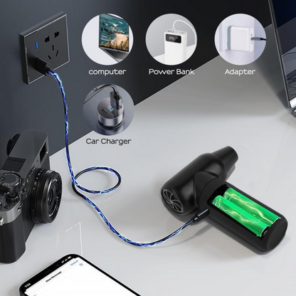 Soplador Eléctrico Inalámbrico 120000RPM con Boquillas