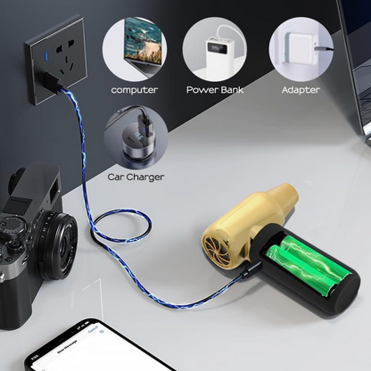 Soplador Eléctrico Inalámbrico 120000RPM con Boquillas