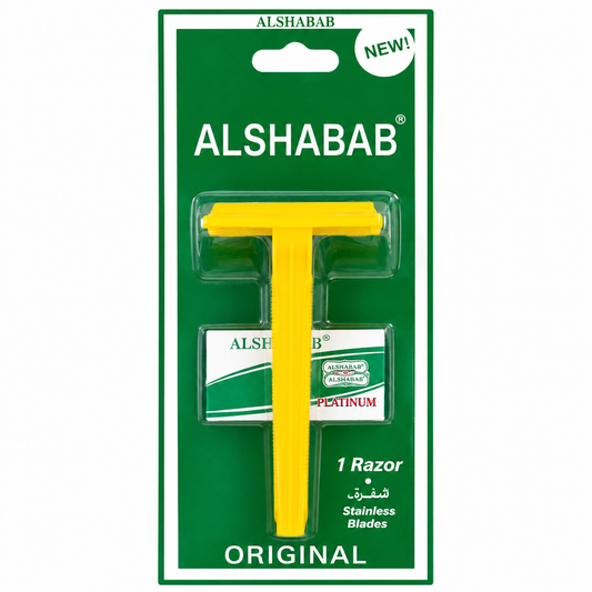 Navaja de Afeitar Clásica Plástica Doble Filo Yellow