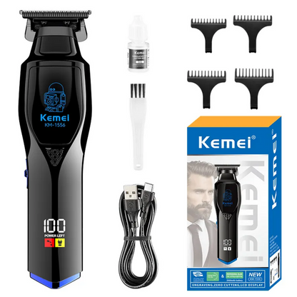 Trimmer Recargable Kemei KM-1556 Digital