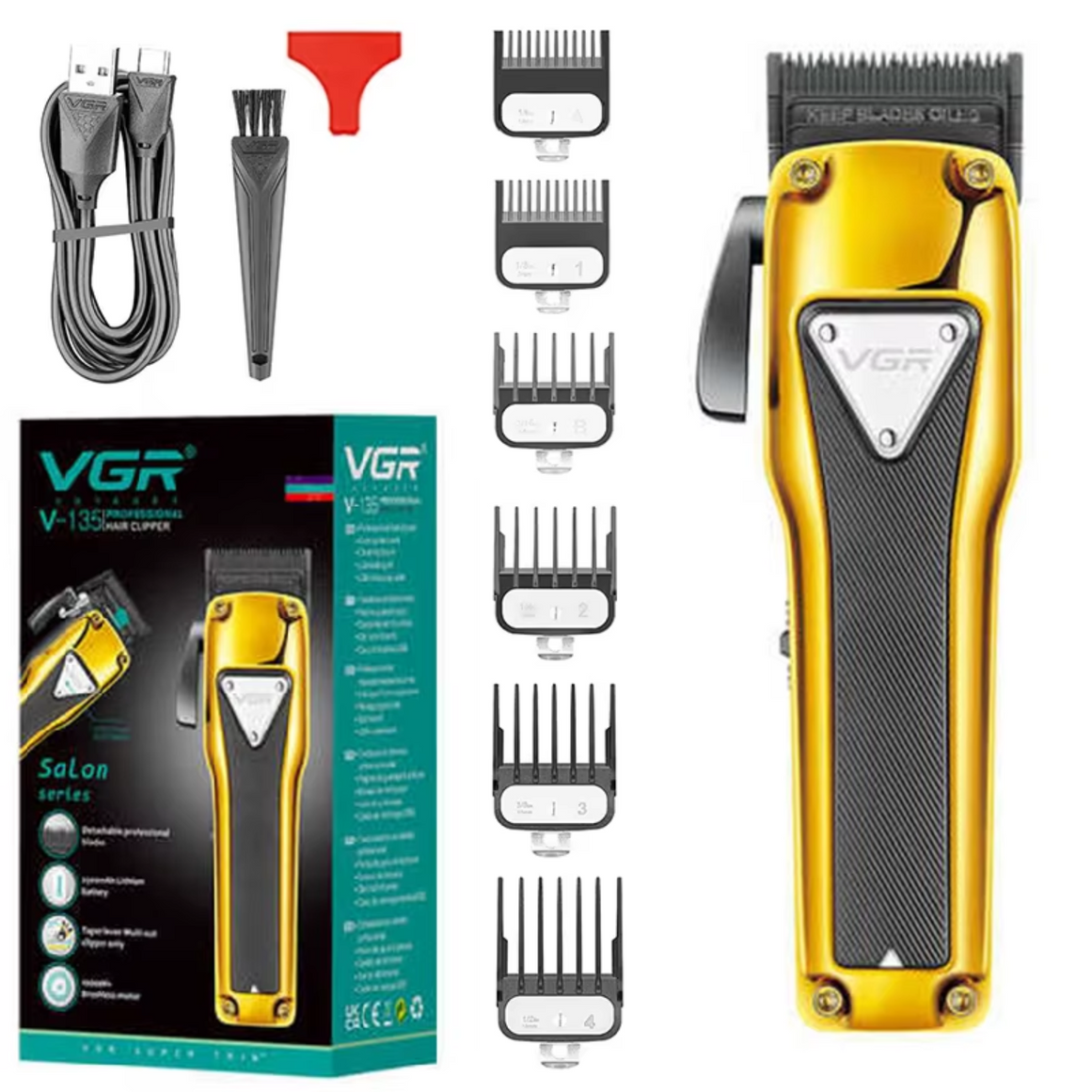Clipper VGR V-135 Profesional Inalámbrica Recargable con Cuchilla Removible