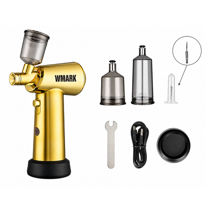 Aerógrafo Profesional WMARK NG-AB001 Inalámbrico Dorado