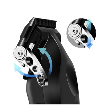 Maquina Clipper Kemei KM-2296 Inalambrica Con Base De Carga
