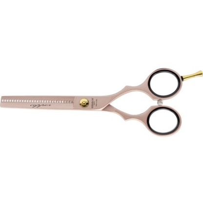 Set Tijeras Henbor Corte y Pulir Cobre Blanco con Porta Navaja Blanca