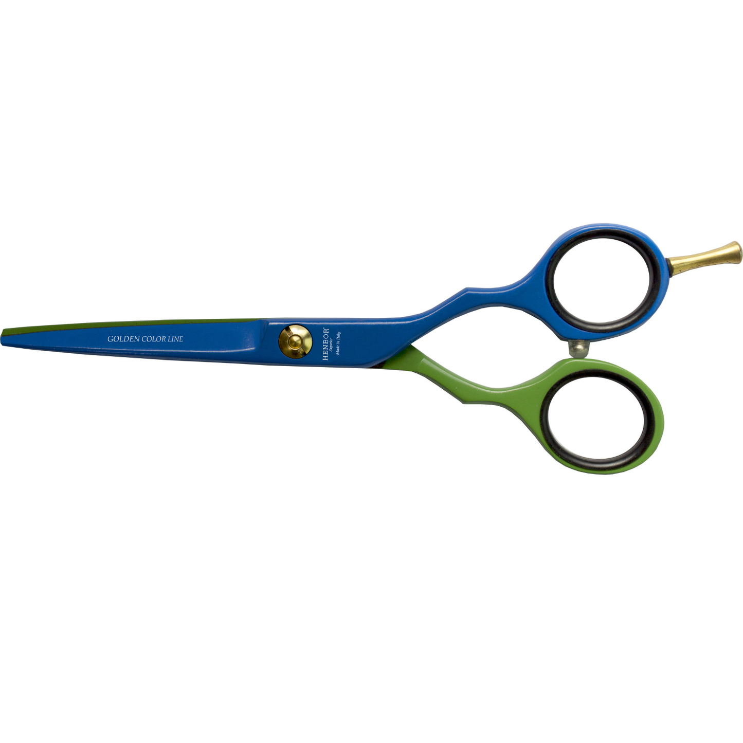Set Tijeras Henbor Corte y Pulir Azul Verde con Porta Navaja