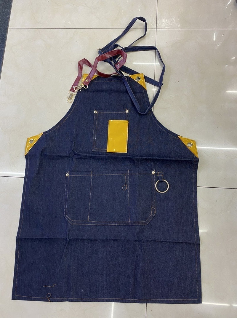 Pechera Delantal Barbería O Peluquería Jeans