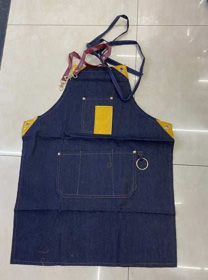 Pechera Delantal Barbería O Peluquería Jeans