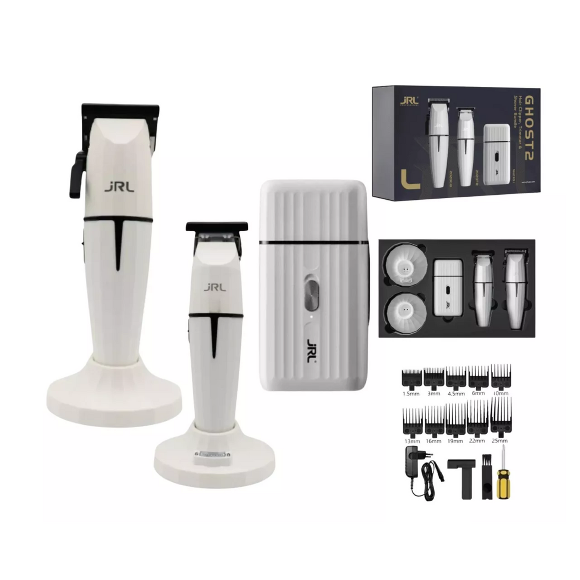 JRL Combo Ghost 2 Onxy Clipper + Onxy Trimmer + Shaver