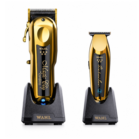 Barber Combo Wahl Gold Magic Clip + Detailer Li Gold Inalámbrico