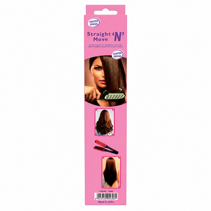 Cepillo Alisador Térmico Cerámico Plegable Portátil para Cabello