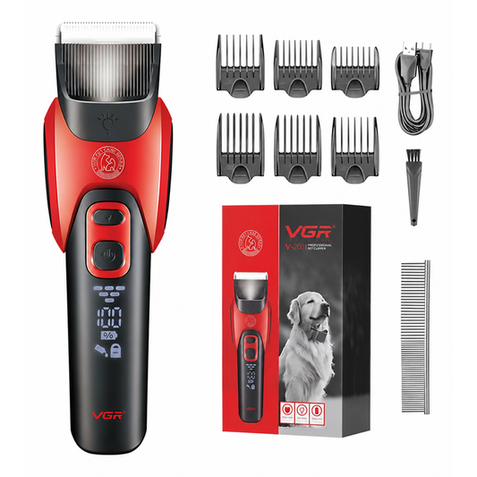 Cortadora Profesional para Mascotas VGR V-208 Roja