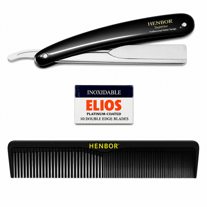 Set Henbor Tijeras Filo de Navaja con Navaja y Estuche