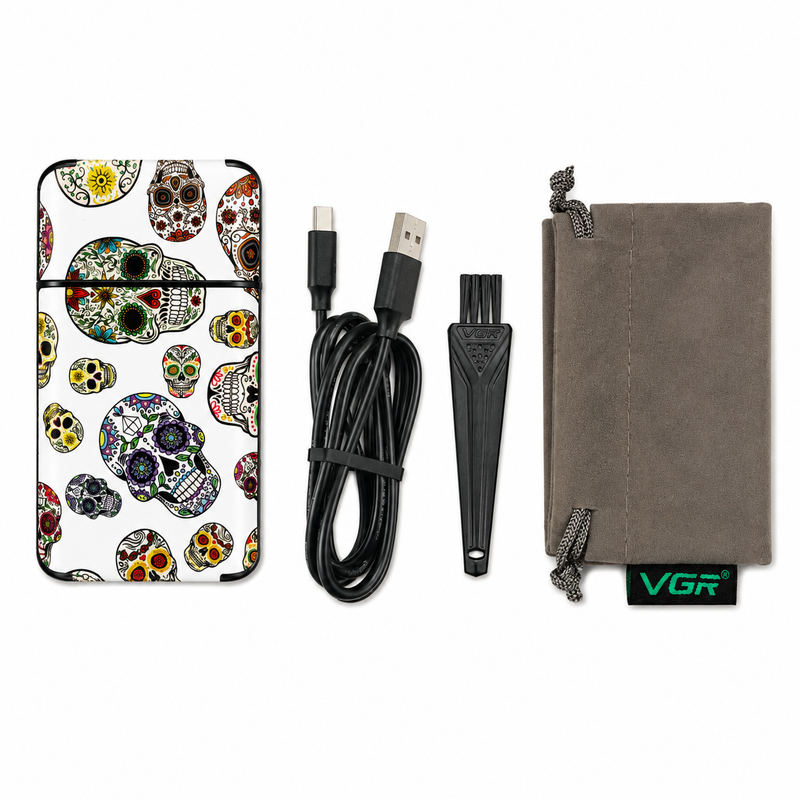 VGR Afeitadora Profesional V-369 Diseño Calavera
