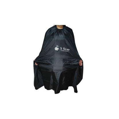 Capa Corte Tintura Peinador 5 STAR Peluquería Profesional NEGRO