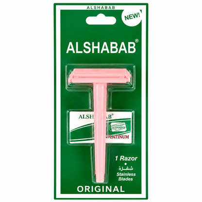 Navaja de Afeitar Clásica Plástica Doble Filo Pink