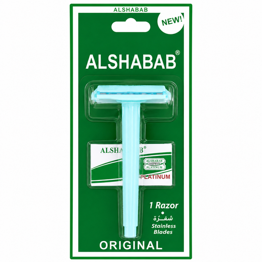 Navaja de Afeitar Clásica Plástica Doble Filo Light Blue