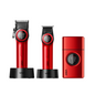 Combo Barber VGR Clipper V001 + Trimmer V977+ Shaver V377 Rojo