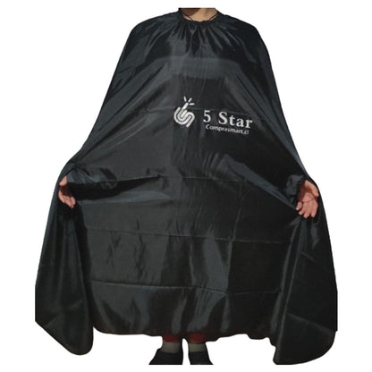 Capa Corte Tintura Peinador 5 STAR Peluquería Profesional NEGRO