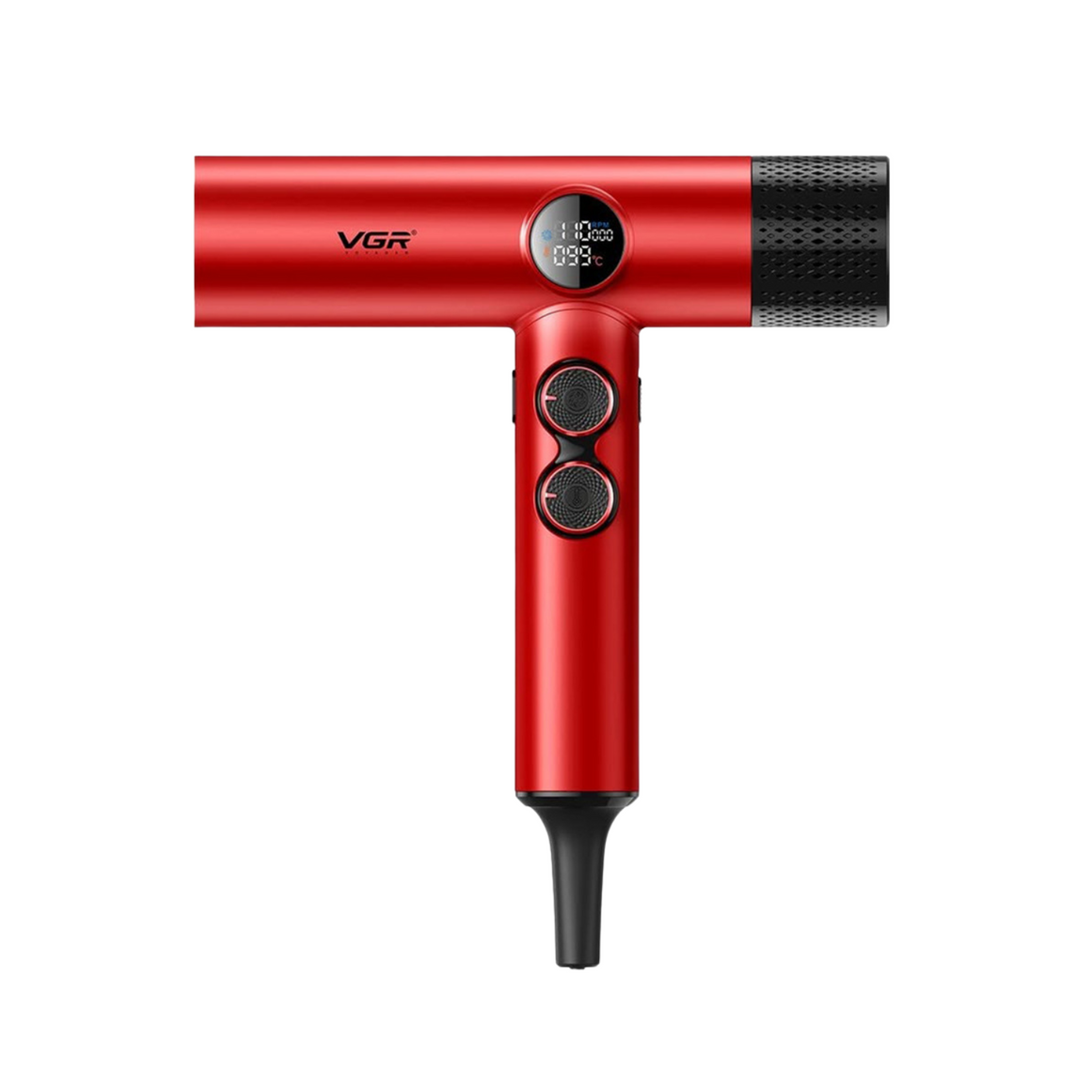 Combo Kit Vgr Professional Clipper Trimmer Shaver y Secador 4 en 1 Maleta Rojo