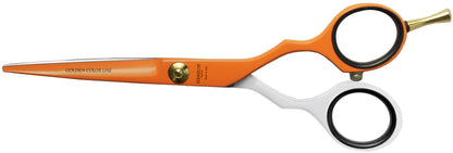 Set Tijeras Henbor Corte y Pulir Blanco Naranja con Porta Navaja Naranja