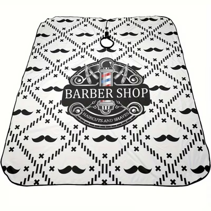 Capa Cuello de Goma BarberShop Color Blanco