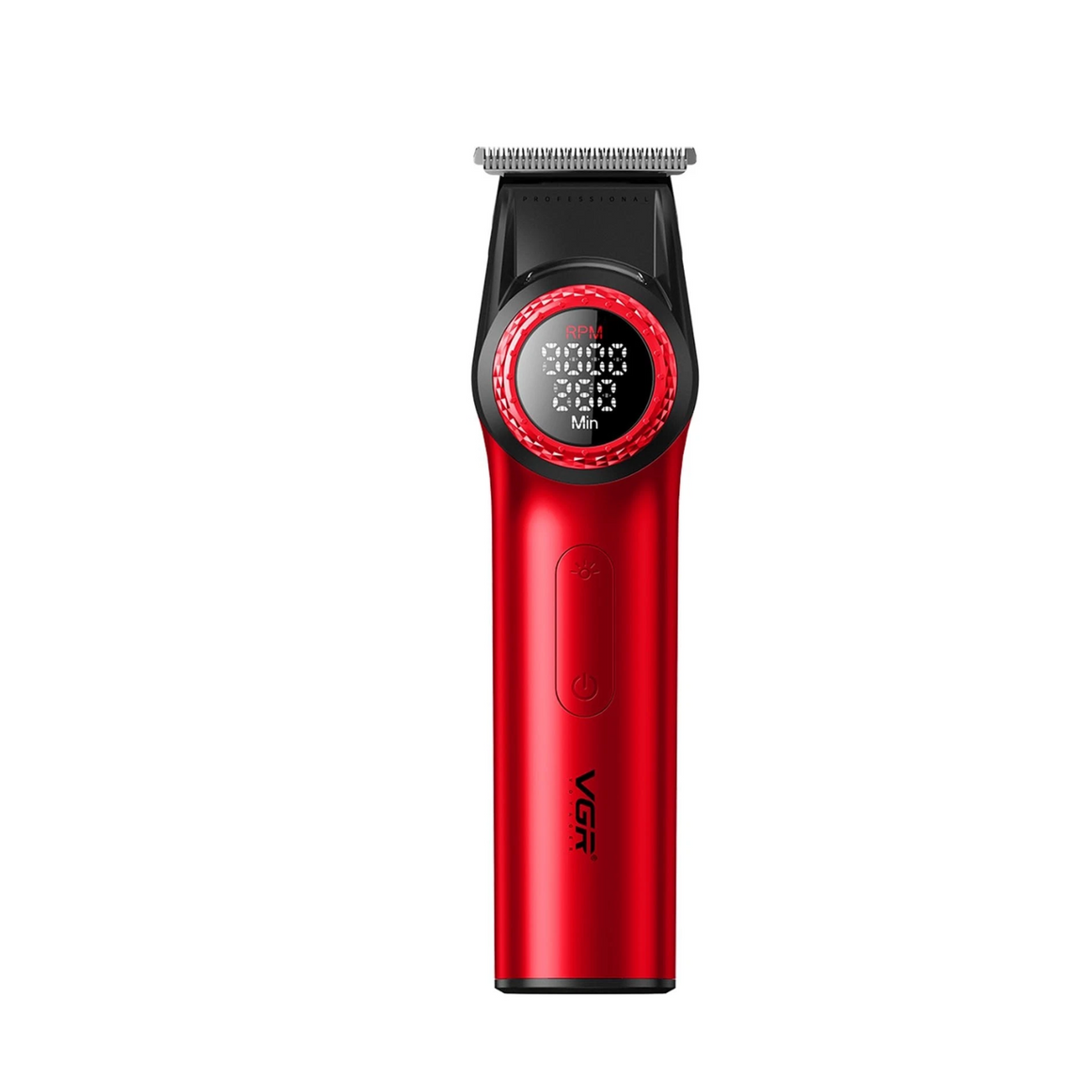 Combo Kit Vgr Professional Clipper Trimmer Shaver y Secador 4 en 1 Maleta Rojo