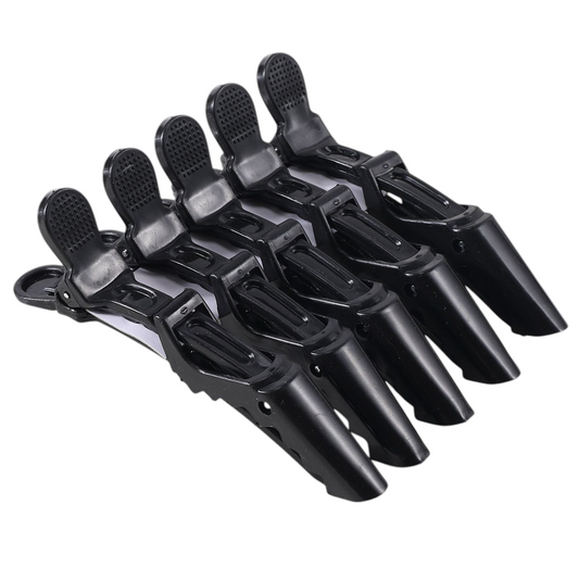 Pinzas De Cabello Tipo Cocodrilo Para Peluquería (5 Unidades)
