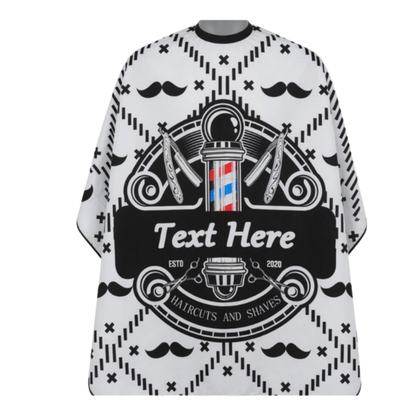 Capa Cuello de Goma BarberShop Color Blanco
