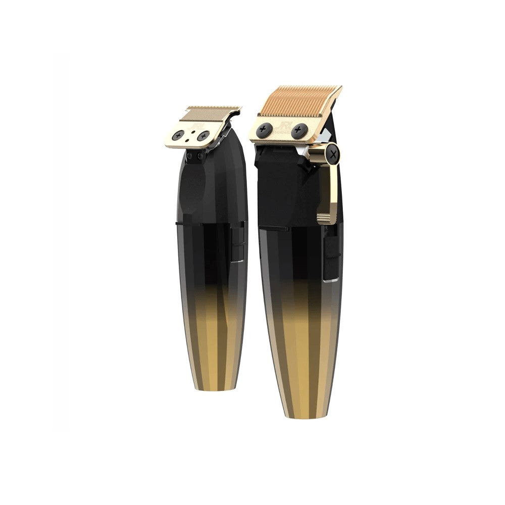 Combo JRL Clipper, Trimmer Y Base de Carga Gold Edicion