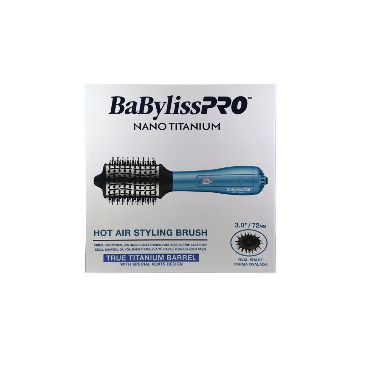 Cepillo Térmico Secador Babyliss Pro Nano Titanium 72mm