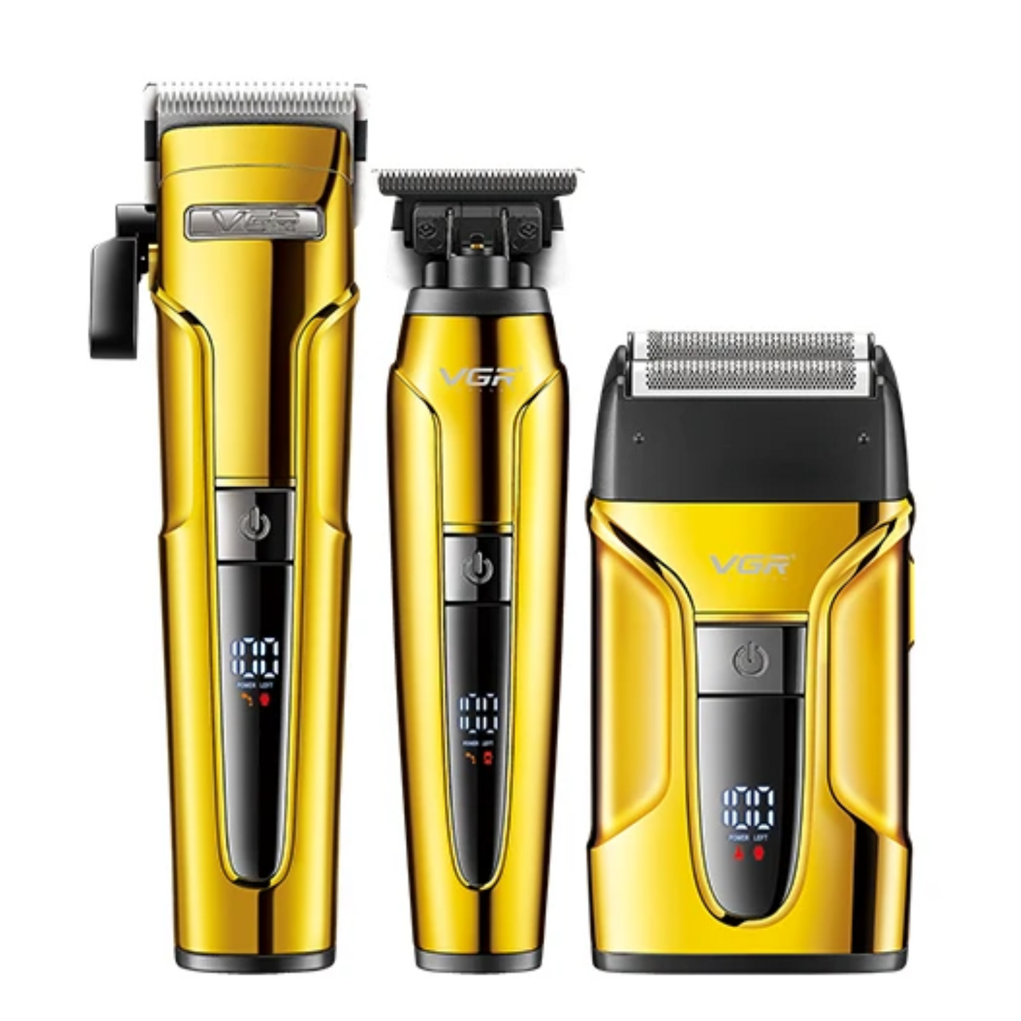 Combo Clipper Trimmer y Shaver Profesional VGR V-694 Dorado
