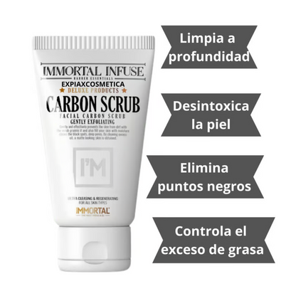 IMMORTAL NYC Mascarilla Carbon Scrub Facial Exfoliante 150Ml